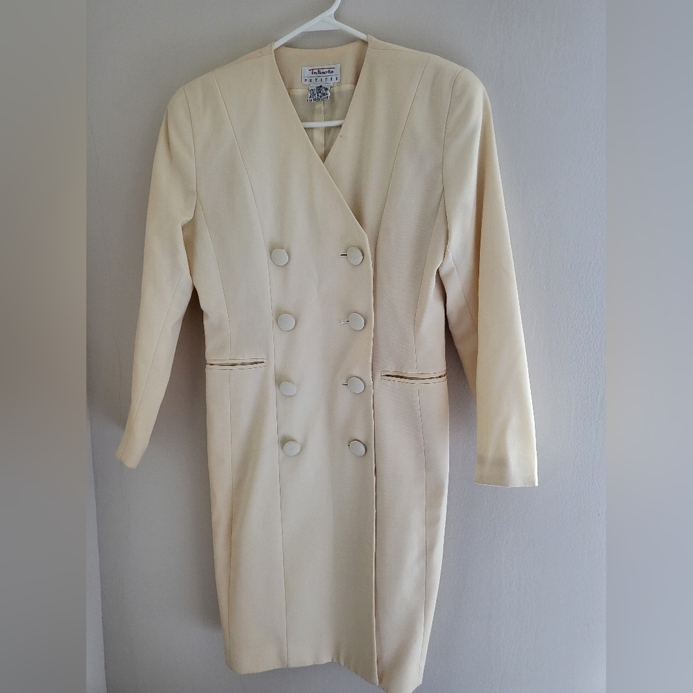 TALBOTS 100% WOOL PETITE COAT